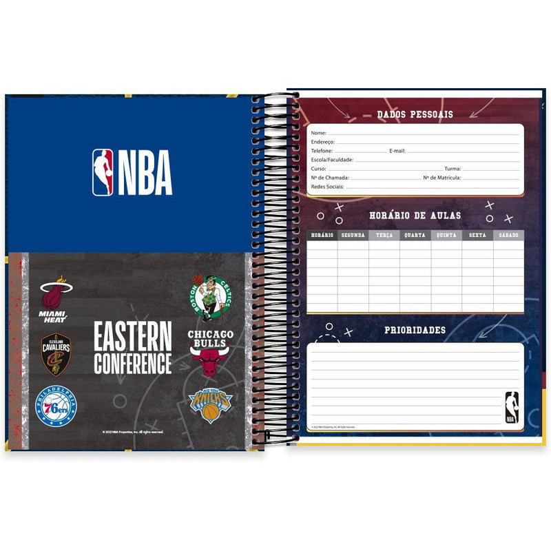 Caderno Nba Espiral Denver Nuggets 240fls Spiral