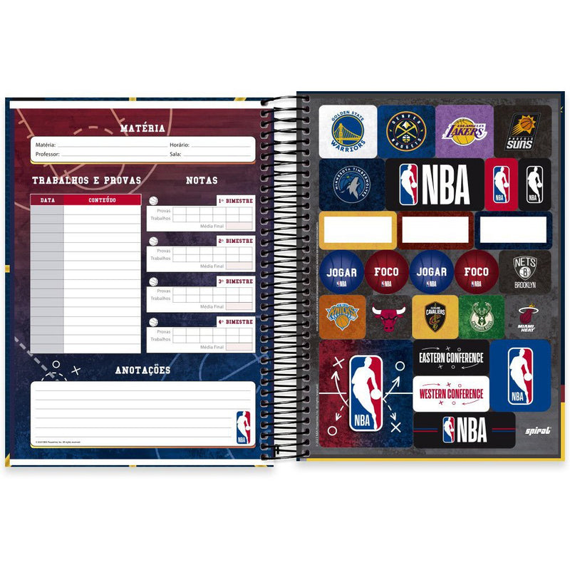 Caderno Nba Espiral Denver Nuggets 240fls Spiral