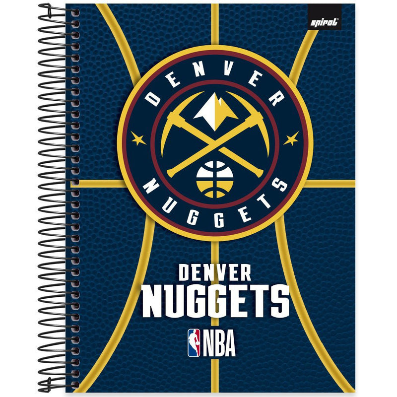 Caderno Nba Espiral Denver Nuggets 240fls Spiral