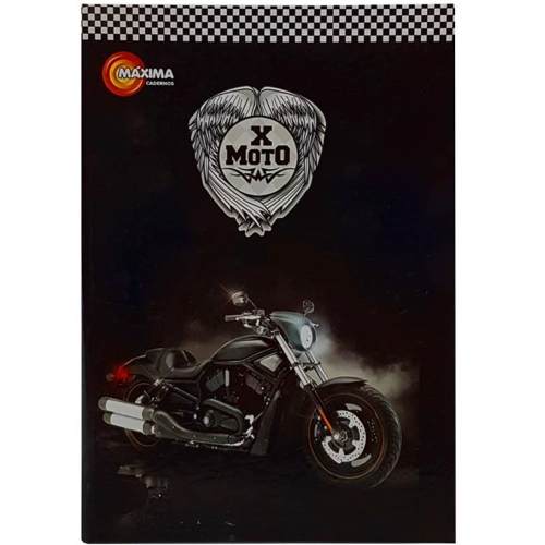 Caderno Brochurinha X Moto 80 Folhas - Maxima