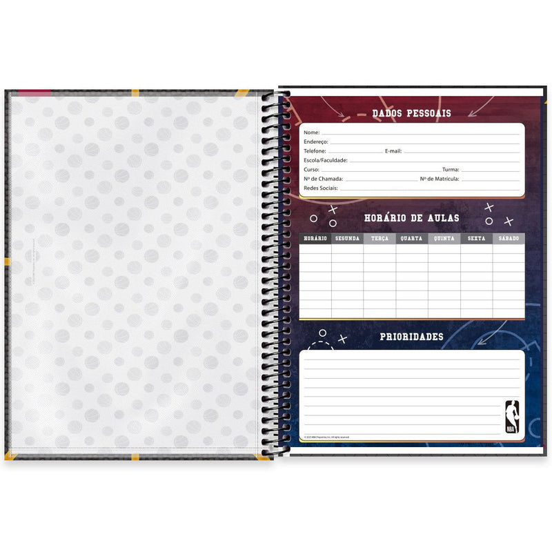 Caderno Nba Miami Heat Espiral 80fls Spiral