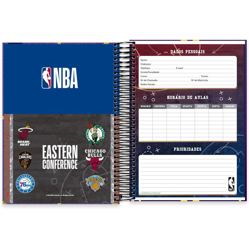 Caderno Espiral LA Lakers 160fls Spiral