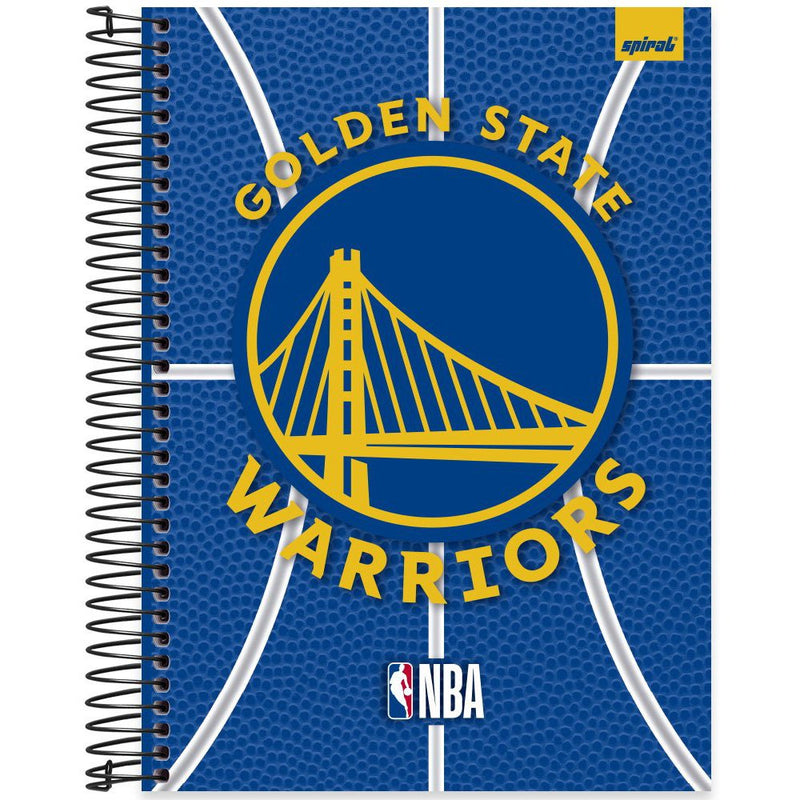 Caderno Espiral Golden State Warriors 160fls Spiral