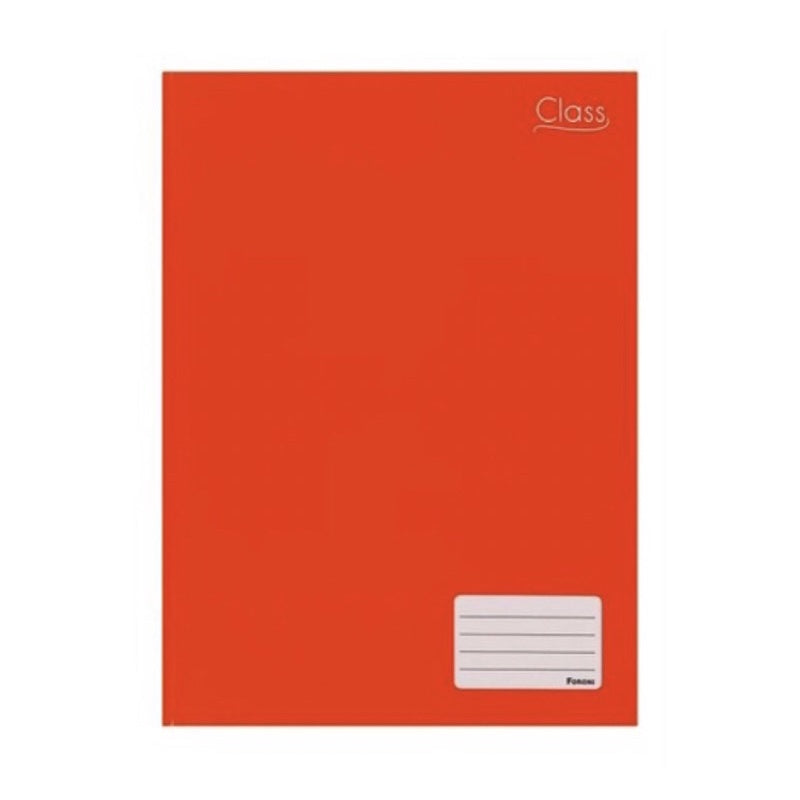 Caderno Brochurão Class Laranja 96Fls Capa Dura - Foroni