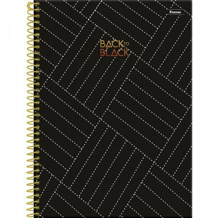 Caderno Black To Black 80 Folhas Sortido - Foroni