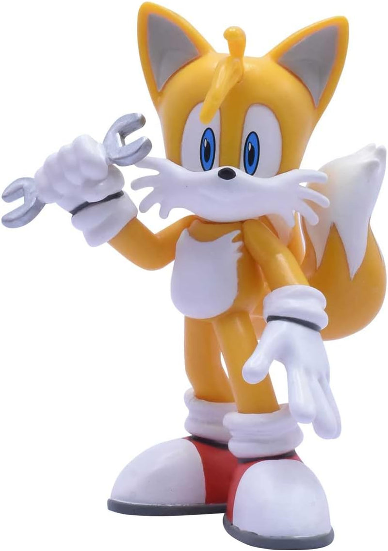 Kit Sonic: Boneco Tails + Chaveiro + Mini Figura - DC Toys