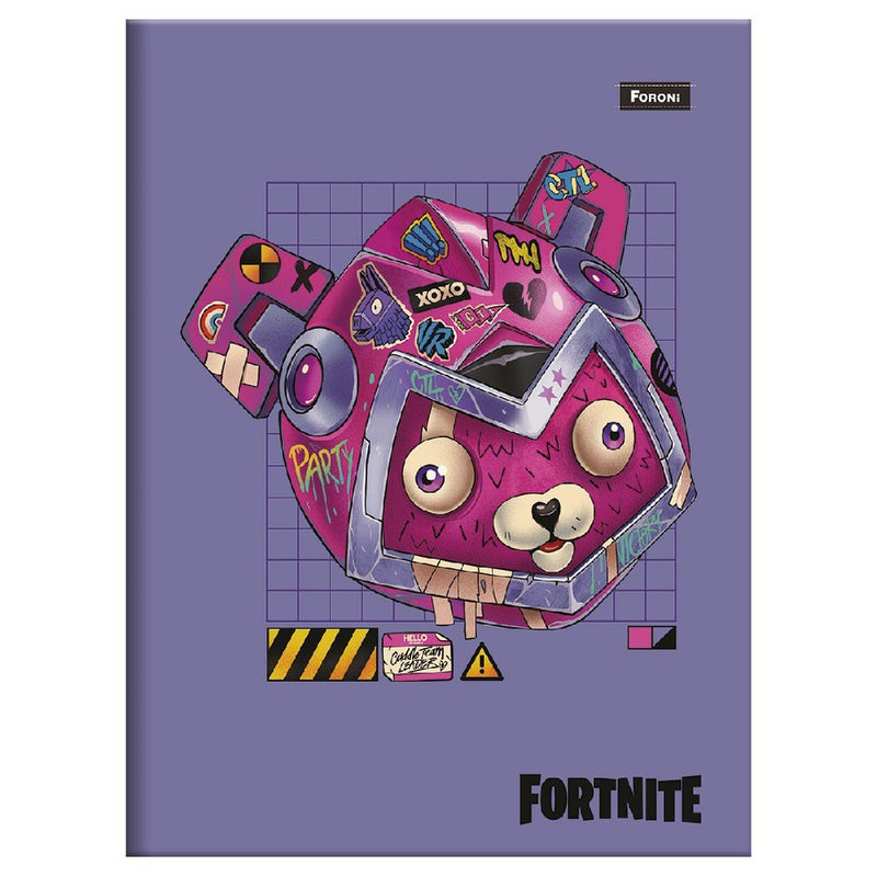 Kit 5 Caderno Fortnite Brochura Pequeno 96 Folhas - Foroni