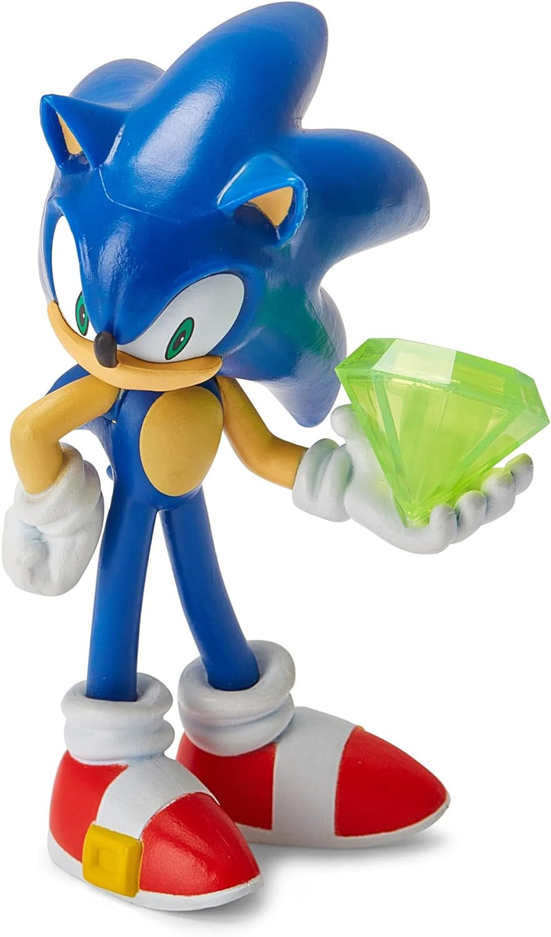 Kit Sonic: Boneco Sonic + Chaveiro + Mini Figura - DC Toys