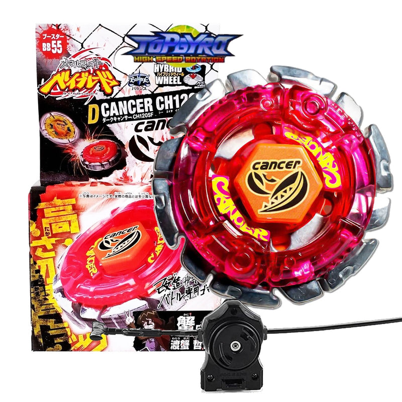 Beyblade Dark Cancer CH120SF BB55 Top Gyro + Lançador