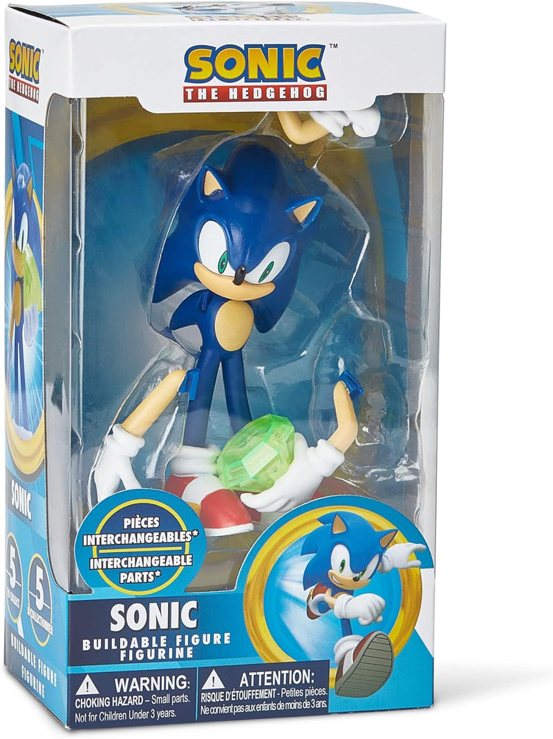 Kit Sonic: Boneco Sonic + Chaveiro + Mini Figura - DC Toys