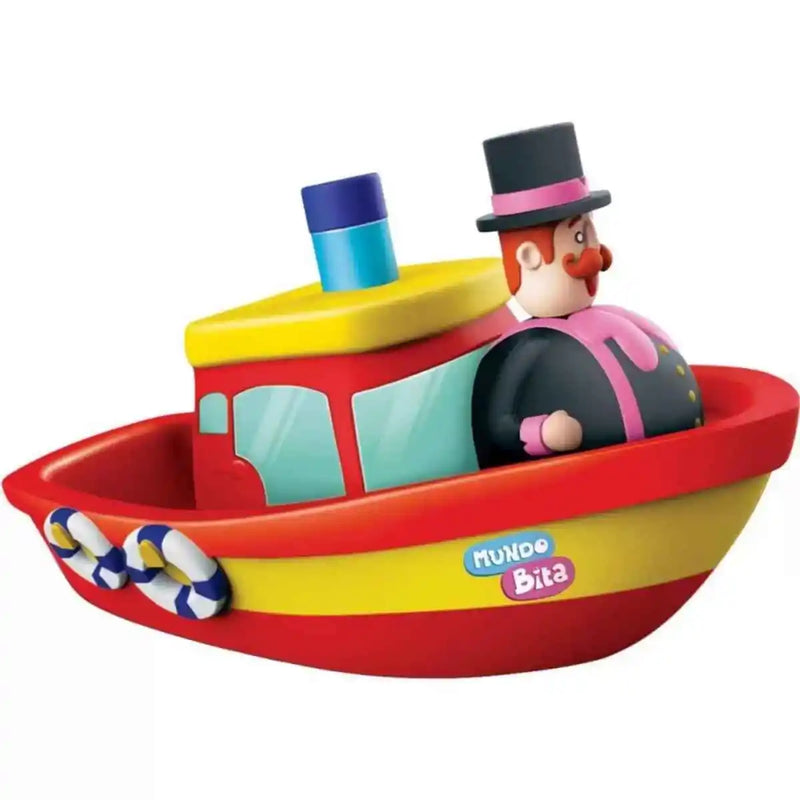 Barco de Borracha Mundo Bita Brinquedo Infantil para Banho Presente