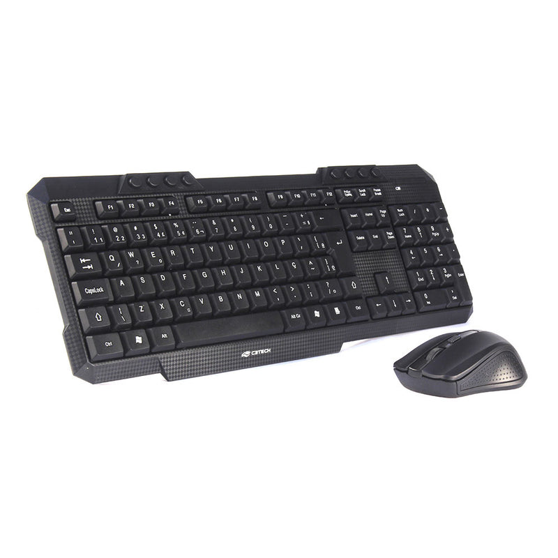 Kit Teclado + Mouse Sem Fio K-W10BK - C3 Tech