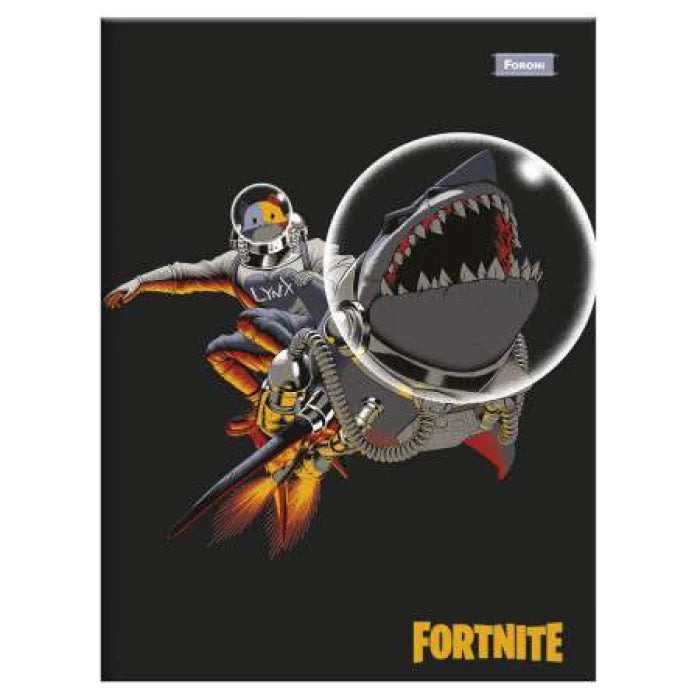 Kit 5 Caderno Fortnite Brochura Pequeno 96 Folhas - Foroni