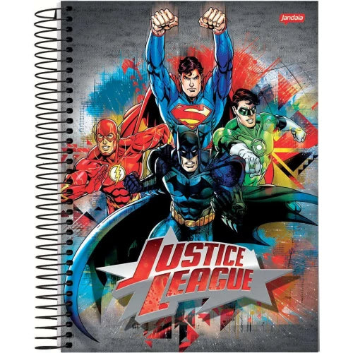 Caderno Liga da Justiça Universitario Espiral 160Fls Jandaia