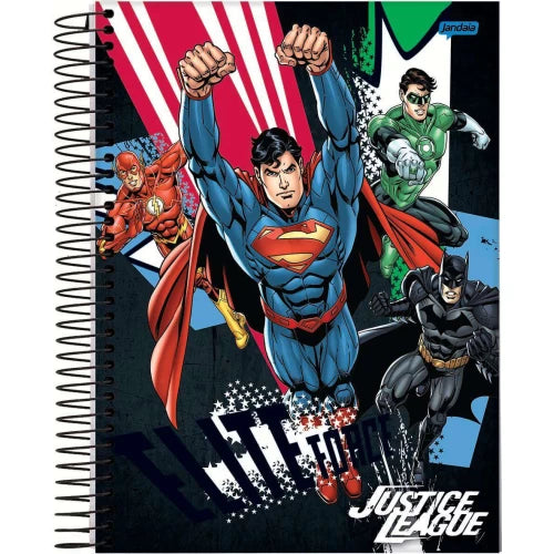 Caderno Liga da Justiça Universitario Espiral 160Fls Jandaia