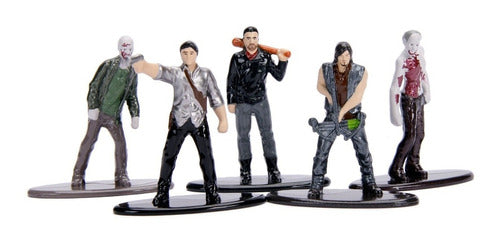 5 Bonecos The Walking Dead Nano Metalfigs Negan - Jada Toys