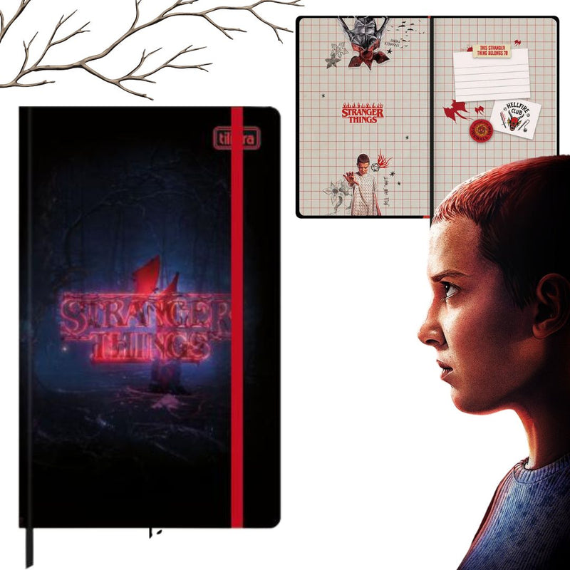 Caderno Costurado Capa Dura Stranger Things 80Fls- Tilibra