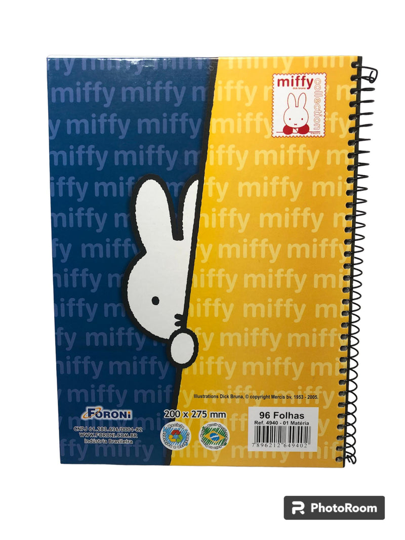 Caderno Miffy and Friends Espiral Raridade 2005 96fls Foroni