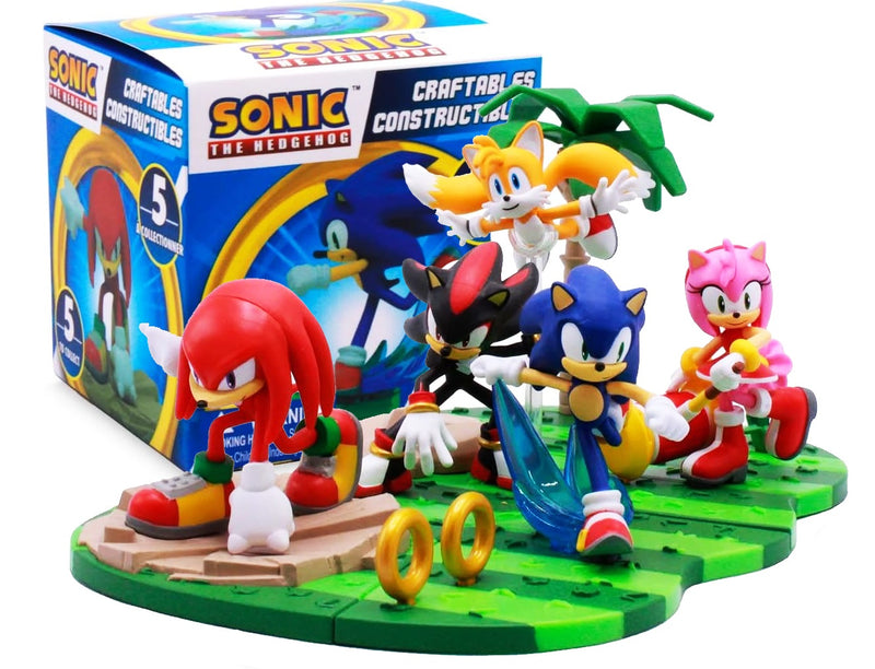 Kit Sonic: Boneco Knuckles + Chaveiro + Mini Figura - DC Toys