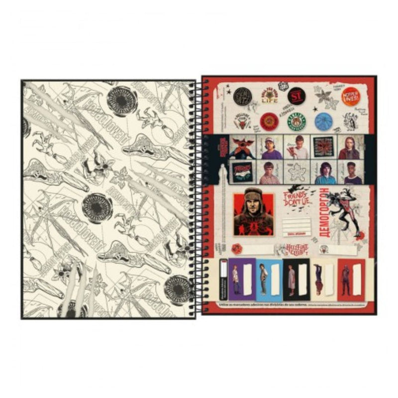 Caderno Stranger Things Espiral 80fls Tilibra Sortido