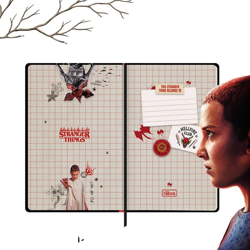 Caderno Costurado Capa Dura Stranger Things 80Fls- Tilibra