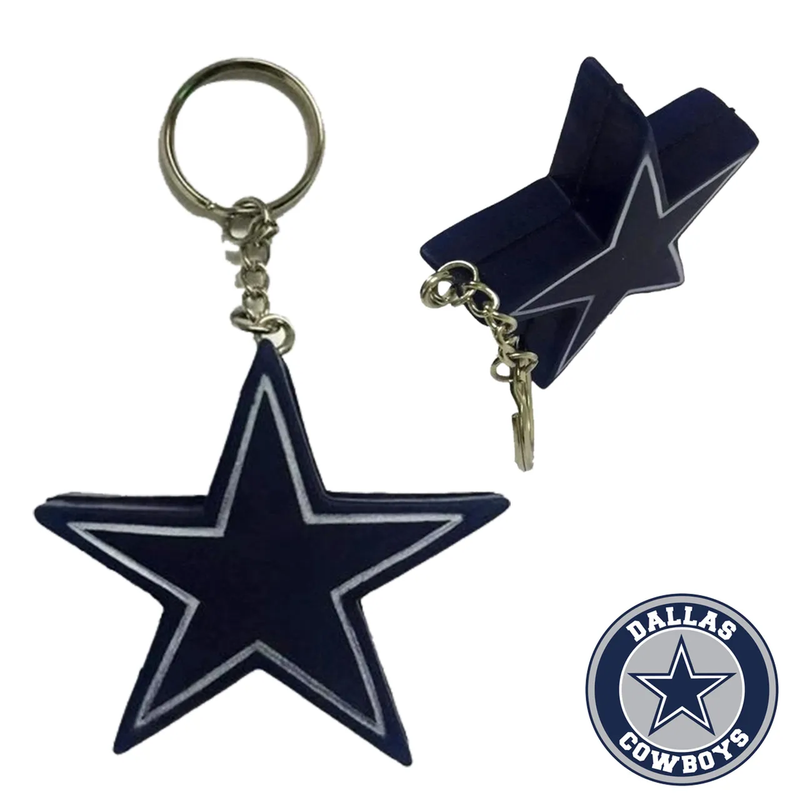 Caneca Chopp Kit NFL Dallas Cowboys Caneca Chopp Termica Gel + Chaveiro