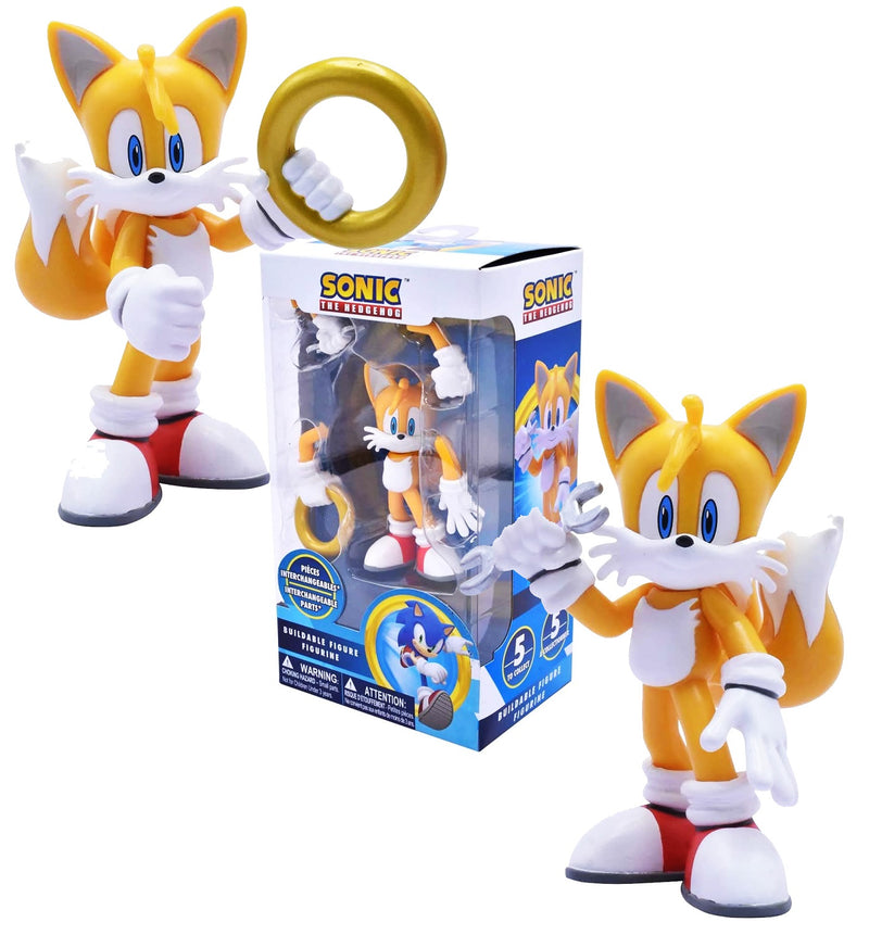 Kit Sonic: Boneco Tails + Chaveiro + Mini Figura - DC Toys