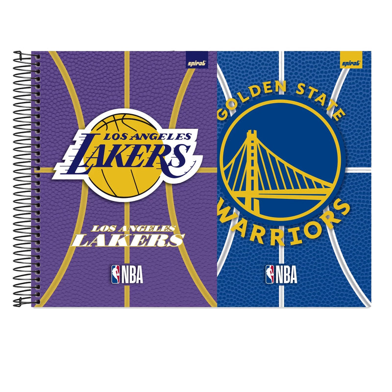 Kit 2 Cadernos Espiral NBA: Lakers vs. Golden State 160fls