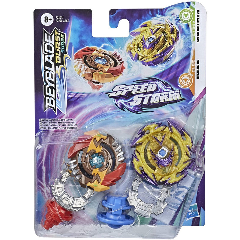 Beyblade Burst Speedstorm Pack Regulus R6 x Spear Valtryek V6 Hasbro