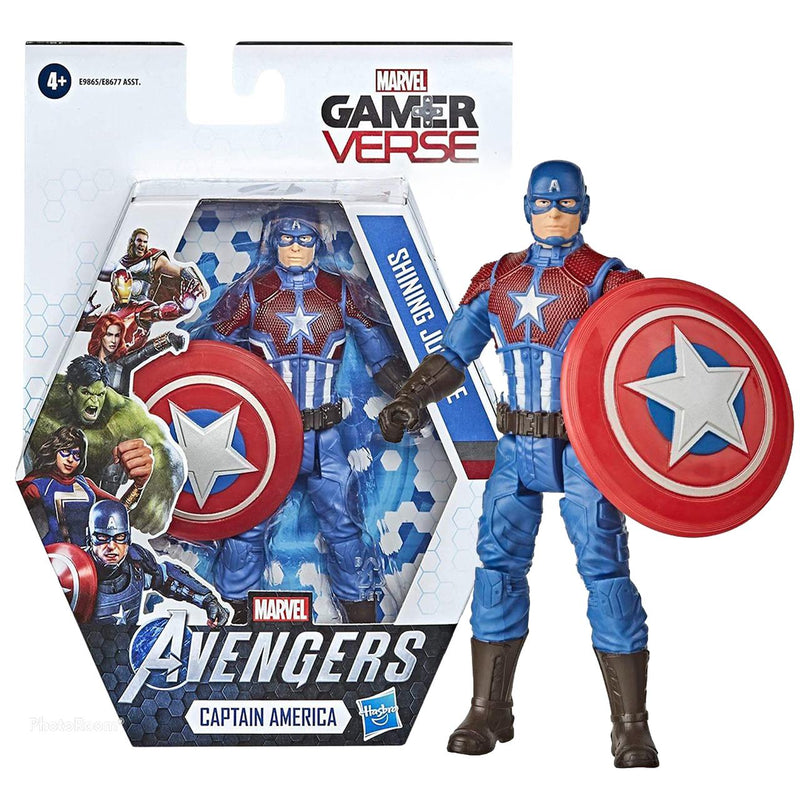 Figura articulada de Capitán América de Marvel Avengers Justice de 15 cm - Hasbro