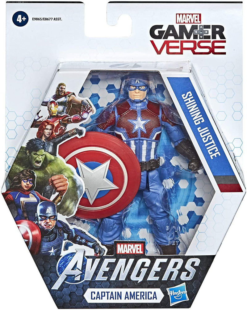Figura articulada de Capitán América de Marvel Avengers Justice de 15 cm - Hasbro