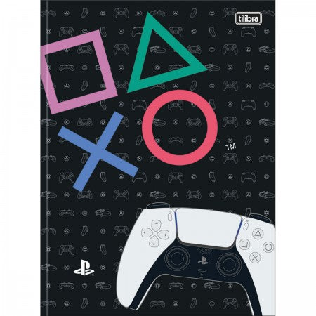 Caderno Playstation Brochurão Capa Dura 80Fls - Tilibra