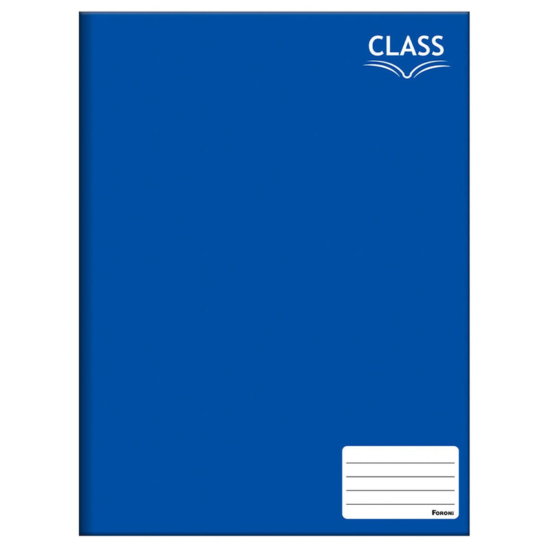 Caderno Brochurão Grande Class Basico Azul 96 Folhas Foroni