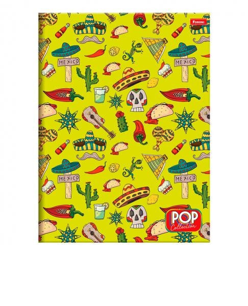 Caderno Brochurão Pop Collection 96 Fls - Foroni