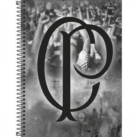 Caderno Espiral Corinthians Timão 80 Folhas - Foroni