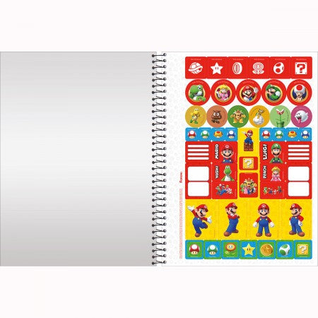 Caderno Super Mario 160fls Nintendo 33.9505-5 SORTIDO - Foroni