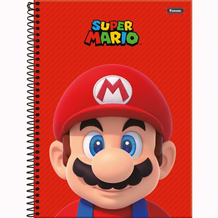 Caderno Super Mario 160fls Nintendo 33.9505-5 SORTIDO - Foroni