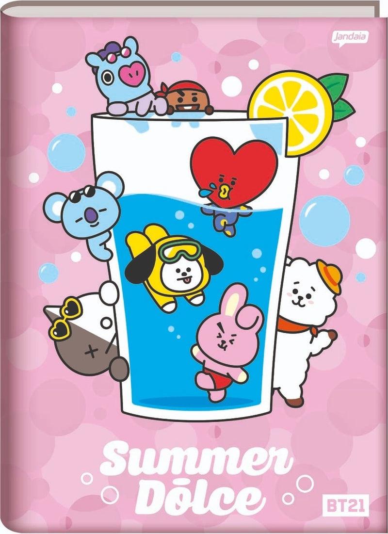 Caderno Bts Bt21 Brochurão Grande KPop CD 80fls - Jandaia