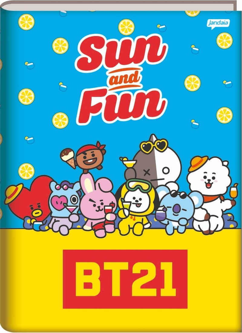 Caderno Bts Bt21 Brochurão Grande KPop CD 80fls - Jandaia