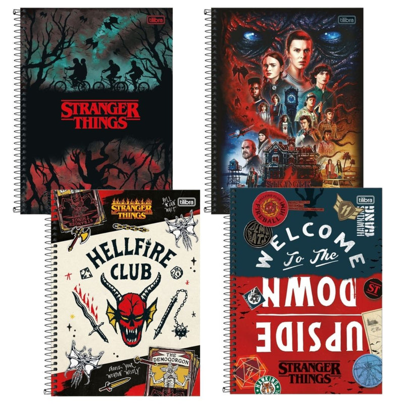 Caderno Stranger Things Espiral 80fls Tilibra Sortido