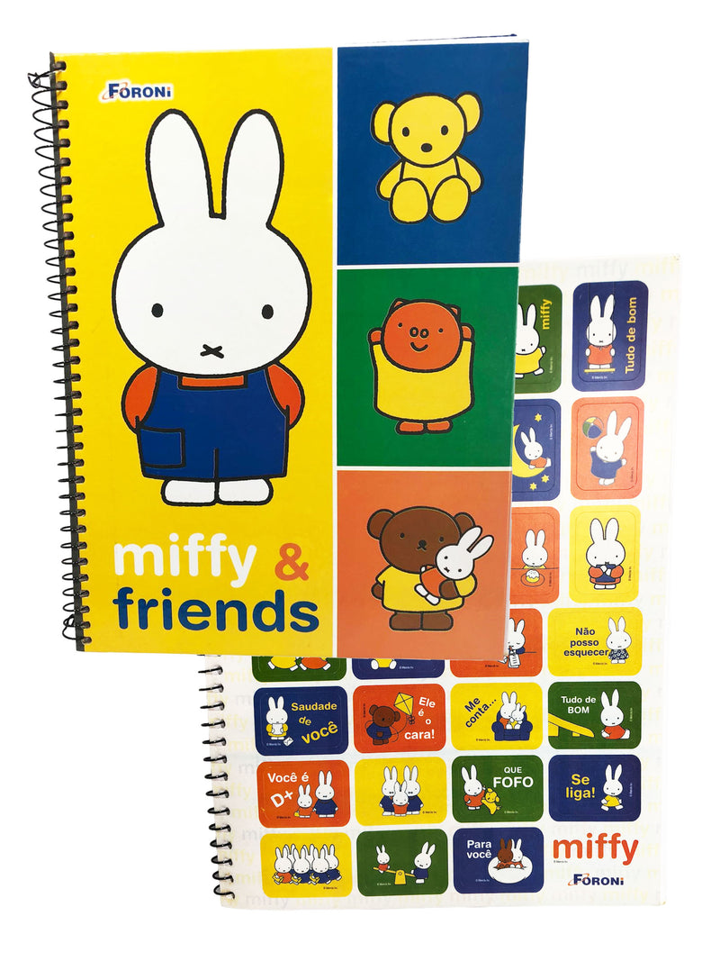 Caderno Miffy and Friends Espiral Raridade 2005 96fls Foroni