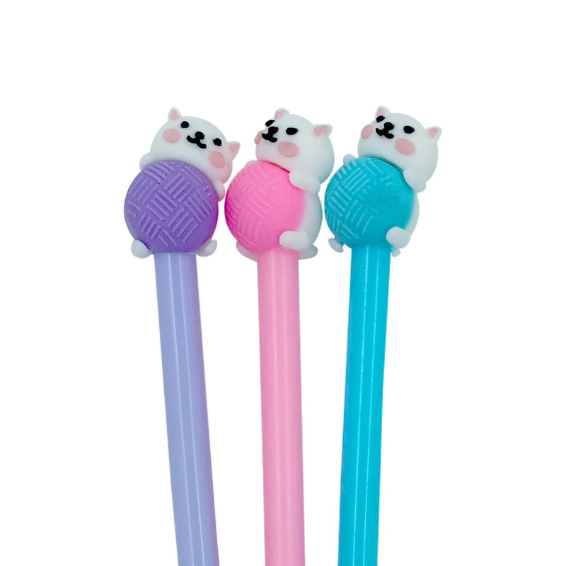 Caneta Gel Ultra Fina Gatinho Sortida - Poop Store