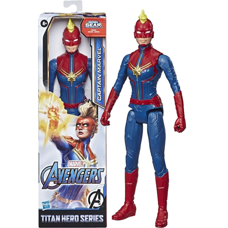 Boneco Figura Articulada Titan Heroes Vingadores Capitã Marvel Disney Hasbro