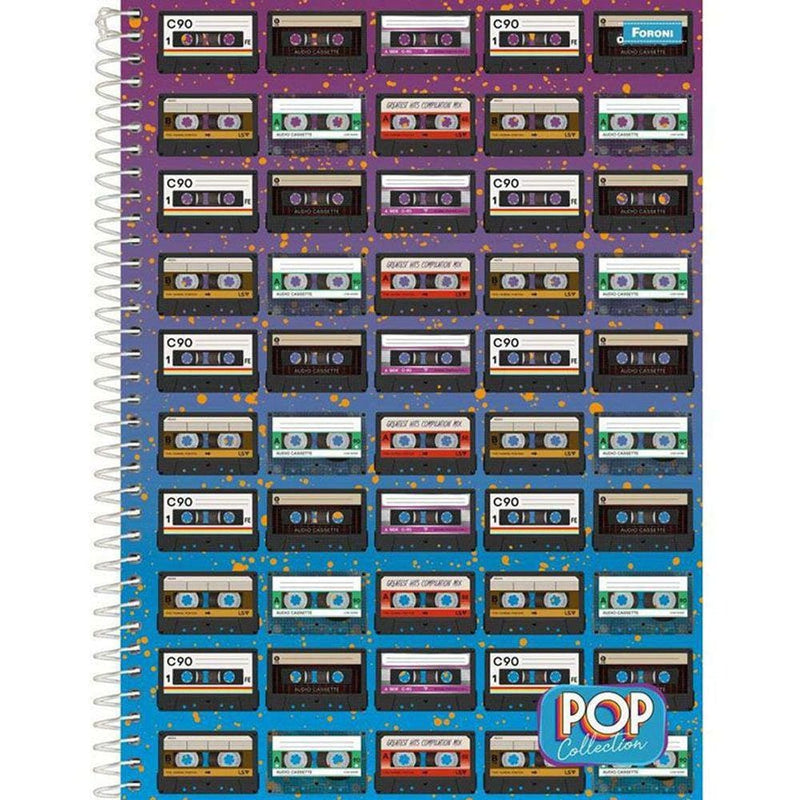 Caderno Universitário Pop Collection 200Fls - Foroni