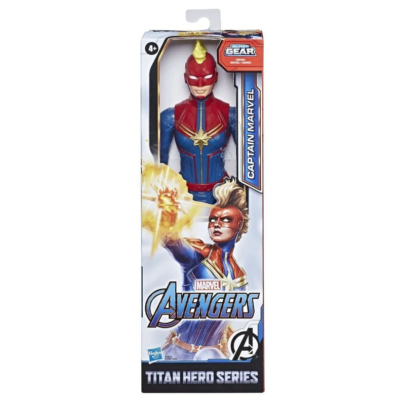 Boneco Figura Articulada Titan Heroes Vingadores Capitã Marvel Disney Hasbro