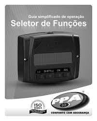 Seletor de Funções Preto PPA P/ Portas Automaticas