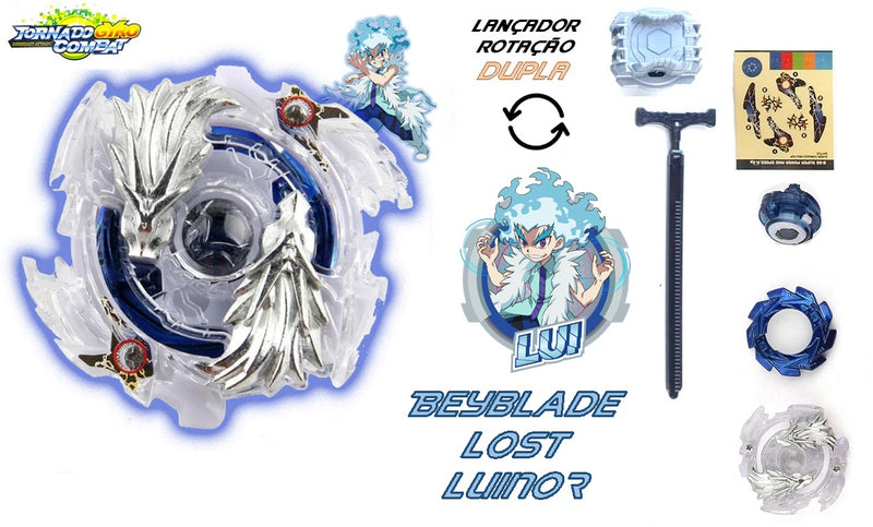 Kit 2 Beyblade Burst Luinor Vs Xcalius + 2 Lançadores Beyblade Burst