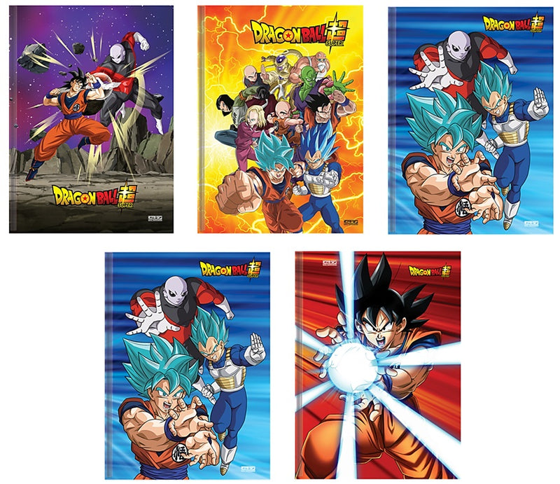 Kit 8 Caderno Dragon Ball Brochurão + 1 Desenho em Espiral