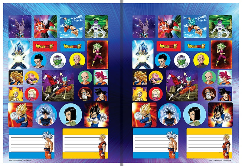 Kit 8 Caderno Dragon Ball Brochurão + 1 Desenho em Espiral