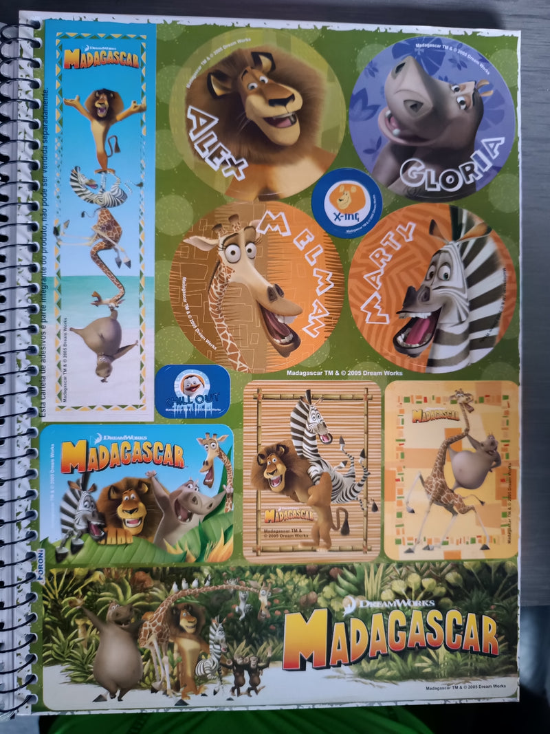 Caderno Espiral Madagascar 96 Fls 4791 - Foroni